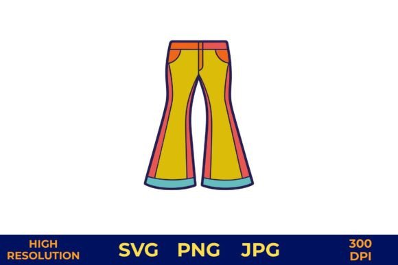 Bell Bottom Pants in Bright Colors