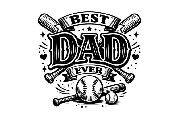 Best Dad Ever Baseball Art Review