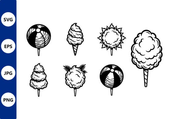 Cotton Candy and Beach Ball Icon Set Review