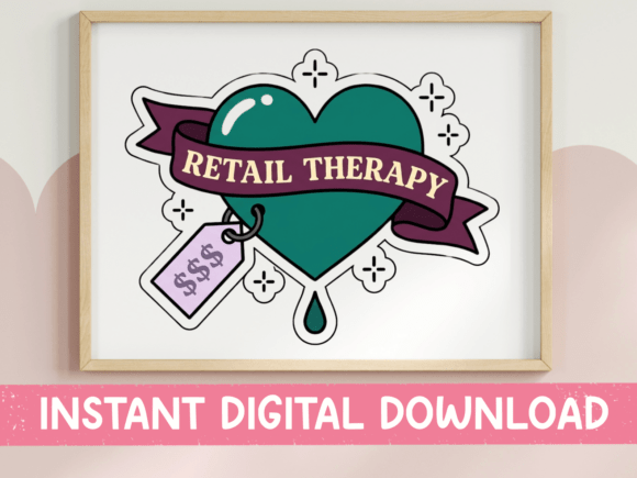 Retail Therapy Heart Price Tag Design Review