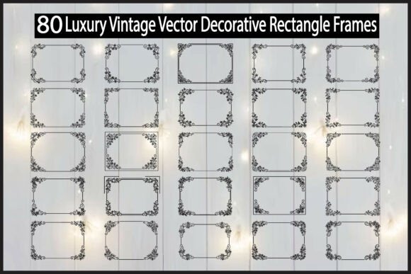 Reviewing Floral Vector Rectangle Frames