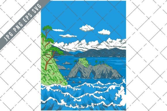 Sanriku Fukko National Park Ukiyo-e WPA