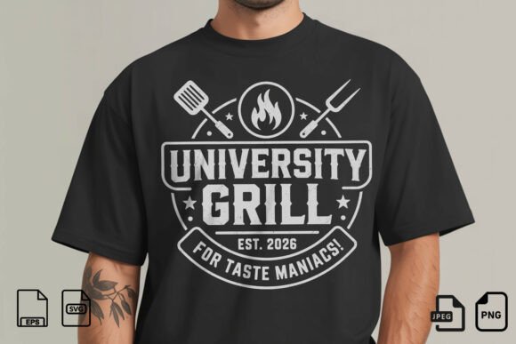 University Grill BBQ T-Shirt Design Review