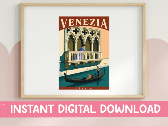 Venezia Italia Vintage Travel Poster Review