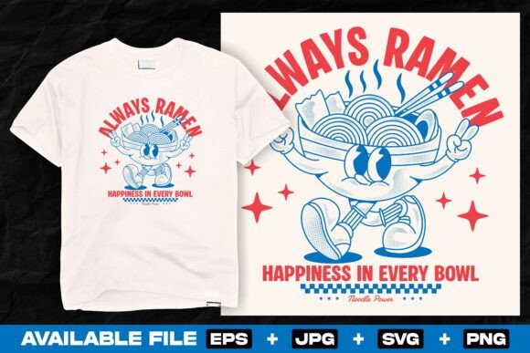 Vintage Ramen Bowl Character Design Review