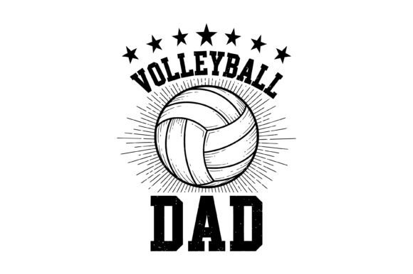 Volleyball Dad Stars Vintage Design Review